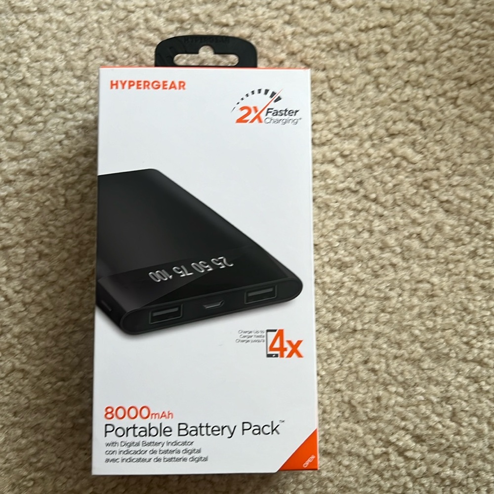 HyperGear 8000mAH Portable Battery Pack